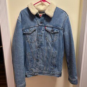 Levi's Sherpa Lined Denim Trucker Jacket